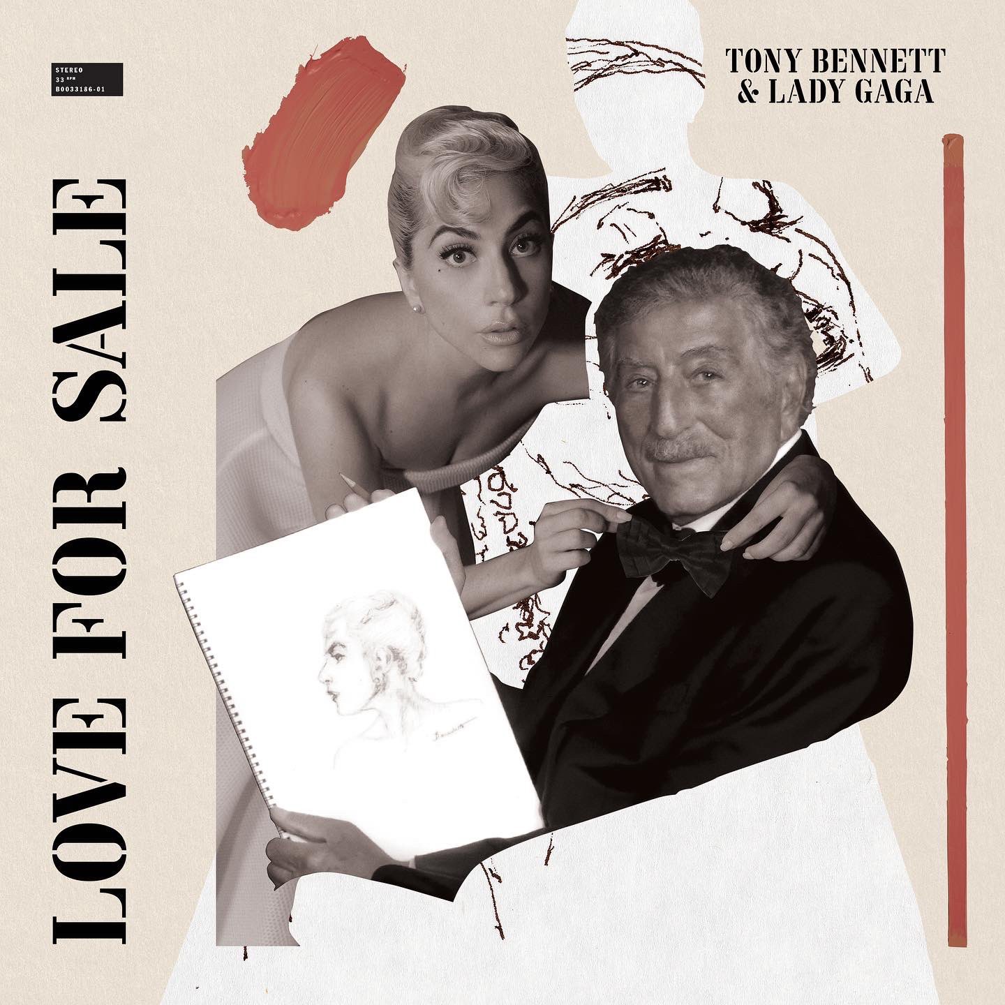 The album cover of Bennett and Gaga's "Love for Sale"