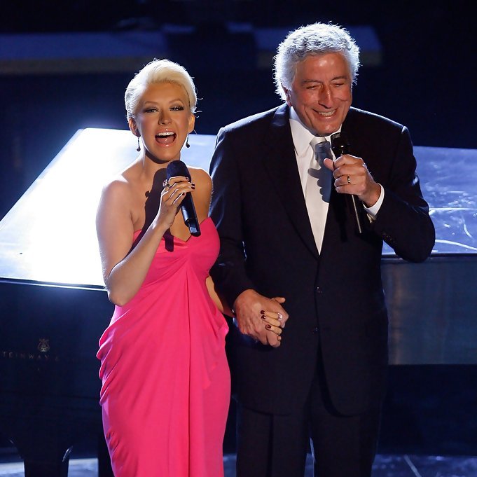 Christina Aguilera and Tony Bennett
