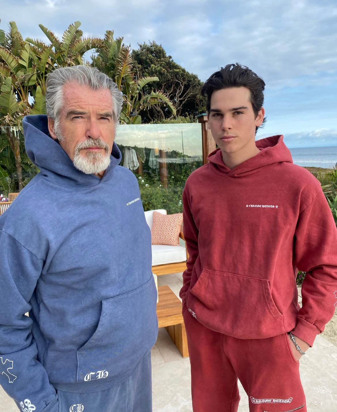 Pierce and Paris Brosnan