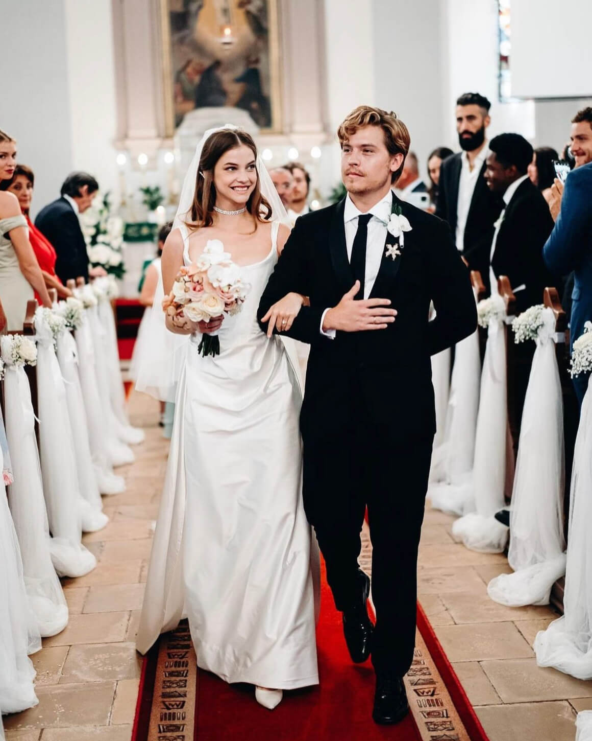 Barbara Palvin and Dylan Sprouse wedding