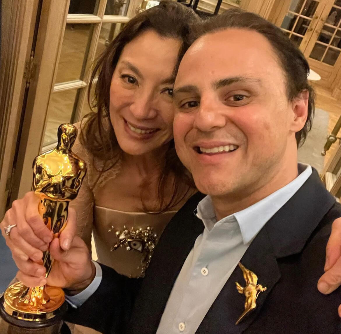 Michelle Yeoh and Felipe Massa