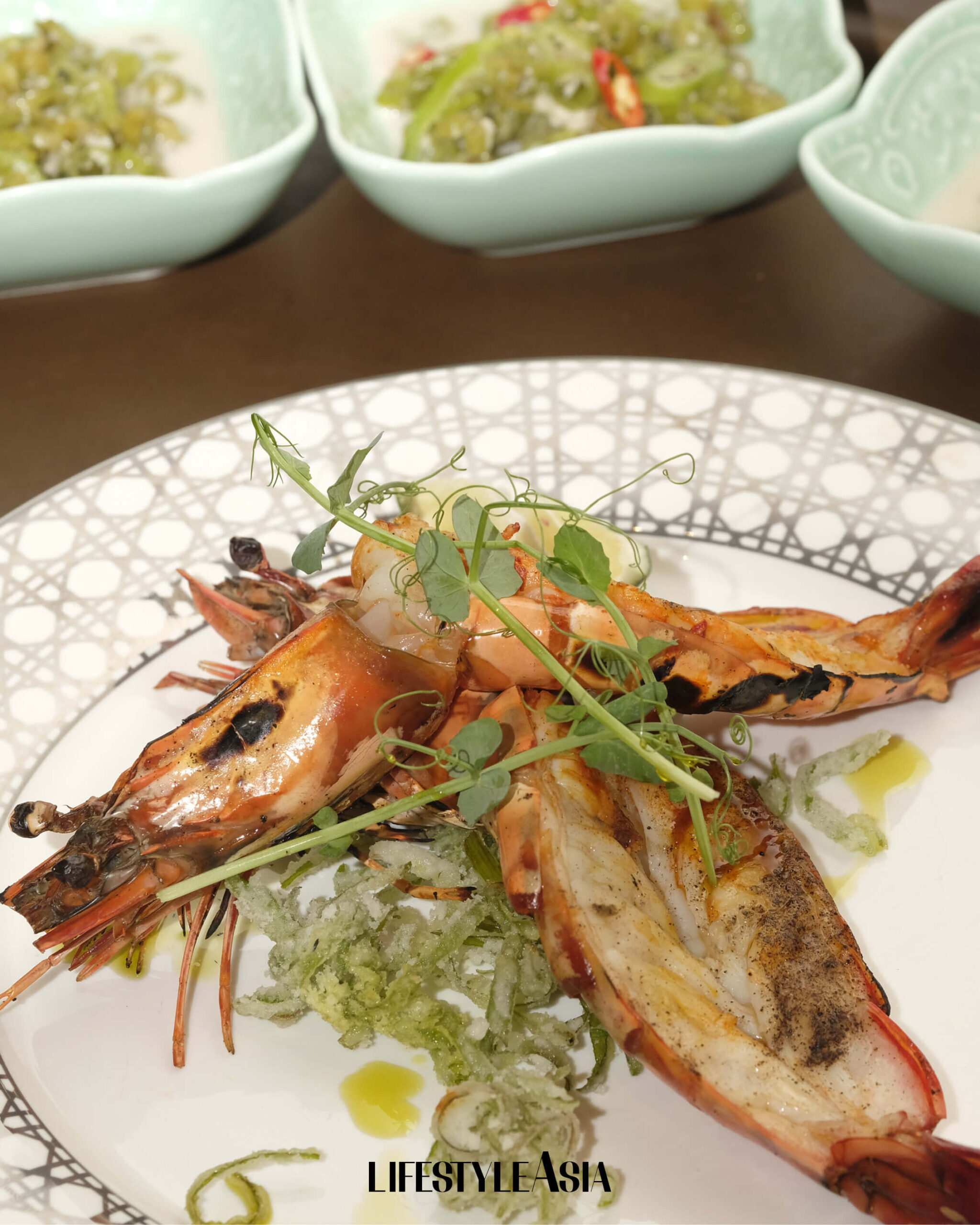 grilled jumbo prawns