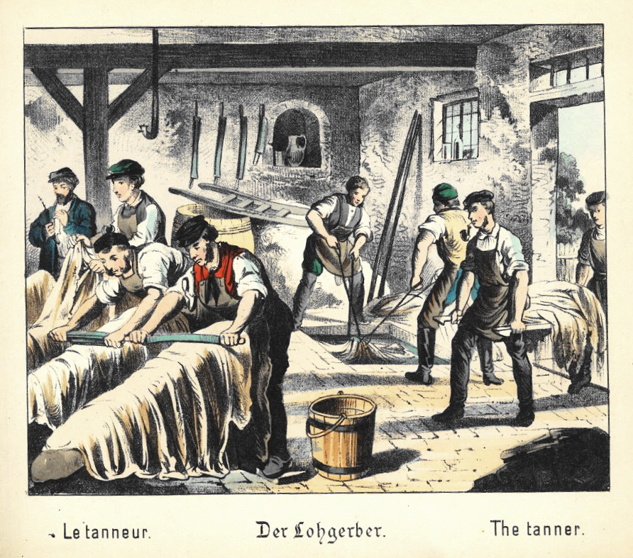 Leather tanning in the 1800s