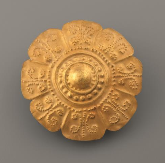 A pre-colonial gold stud showcases our ancestors' use of the repoussé technique