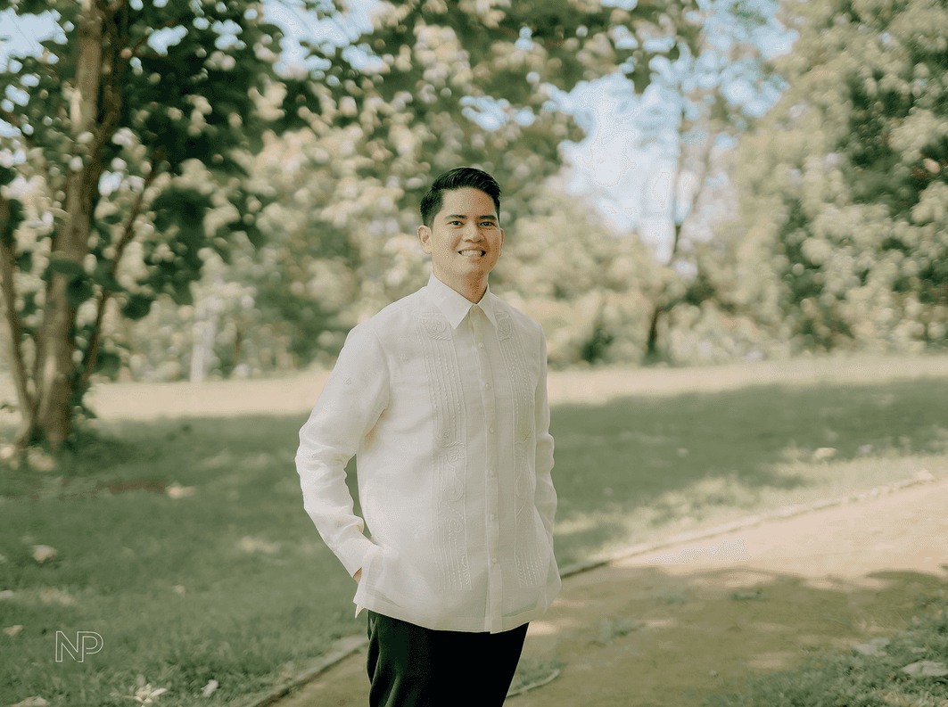 Robbie Garcia wearing a barong