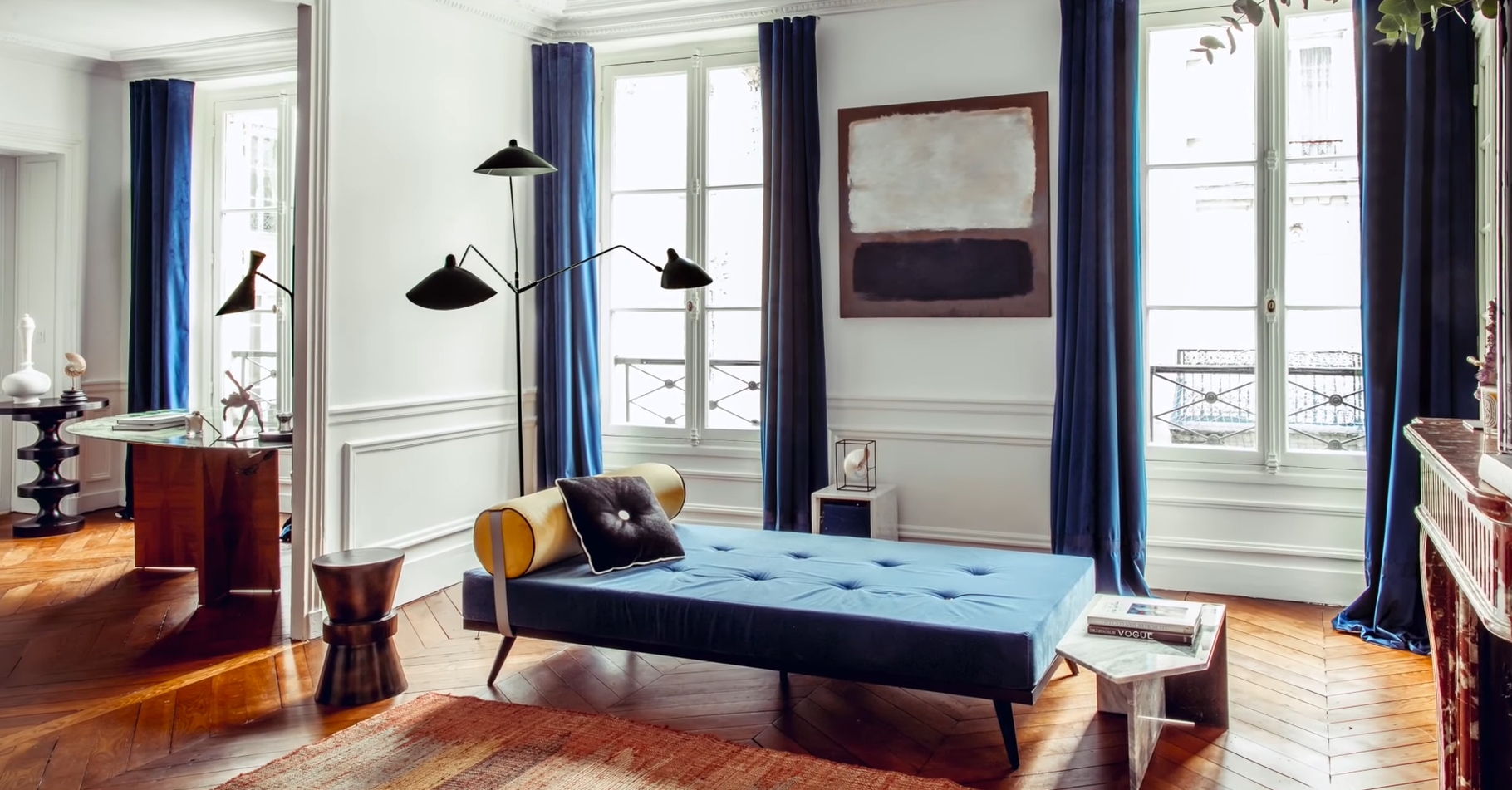 Hilary Swank's living space in Paris