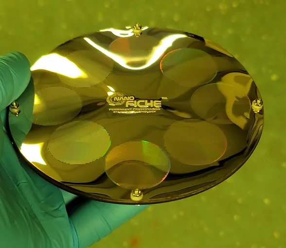 The NanoFiche material for the storage chips