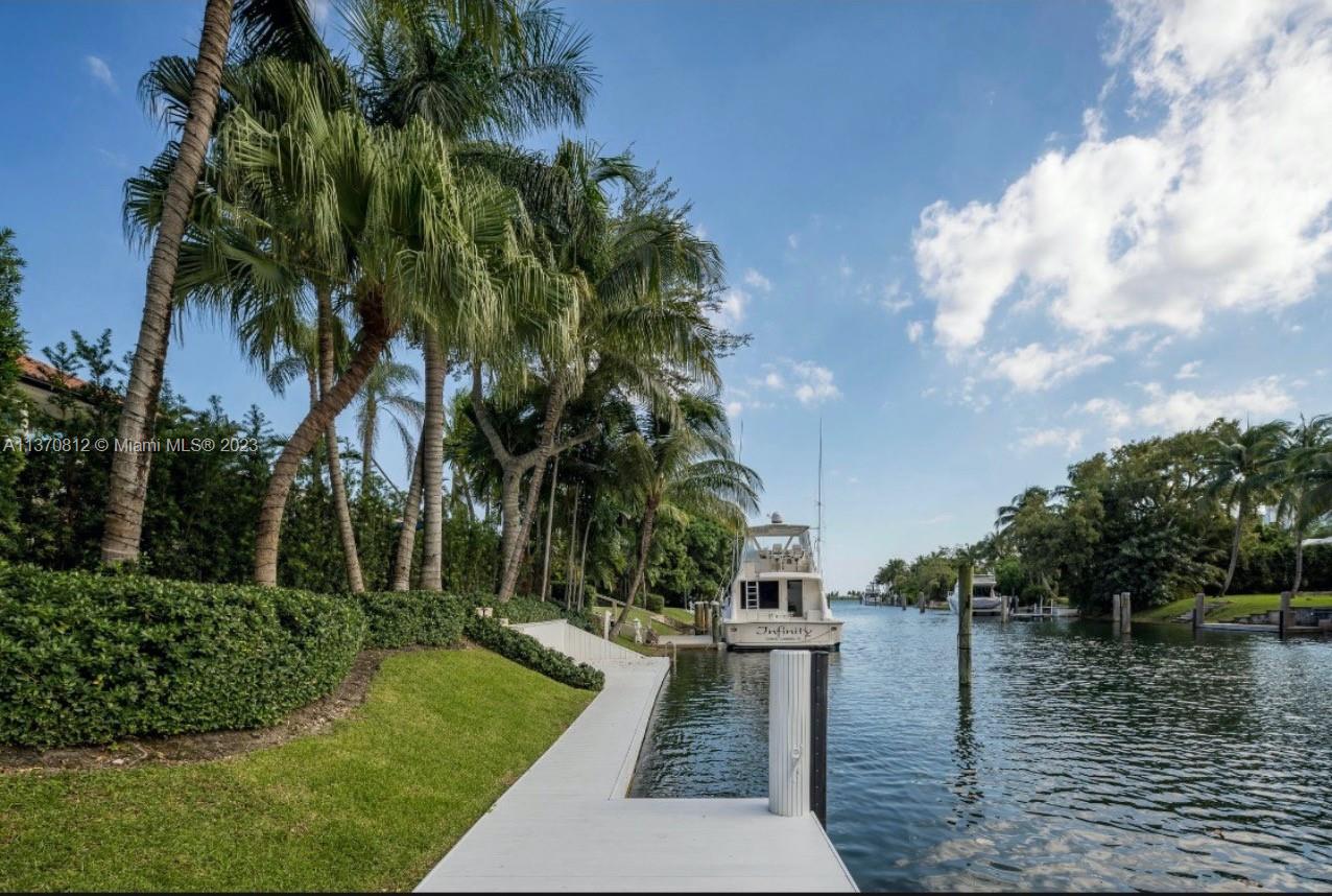 A peek at the Miami abode’s private dock