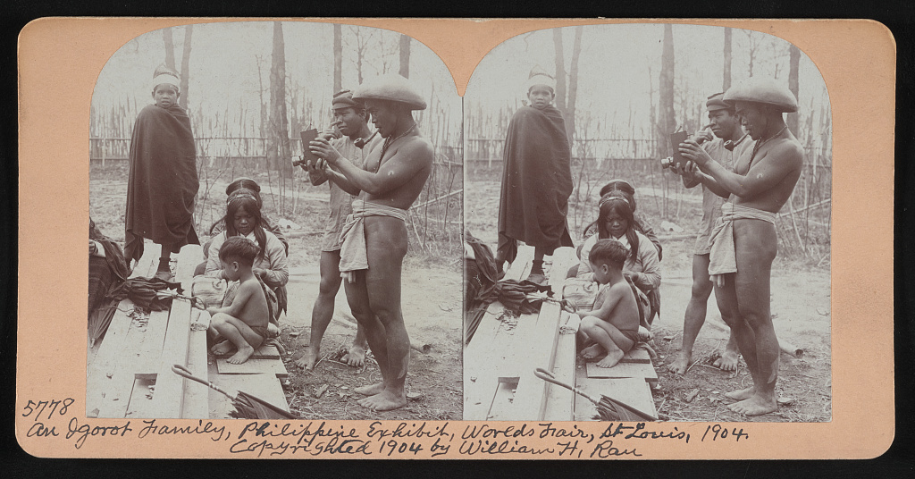 An Igorot family exhibited at the St. Louis World’s Fair