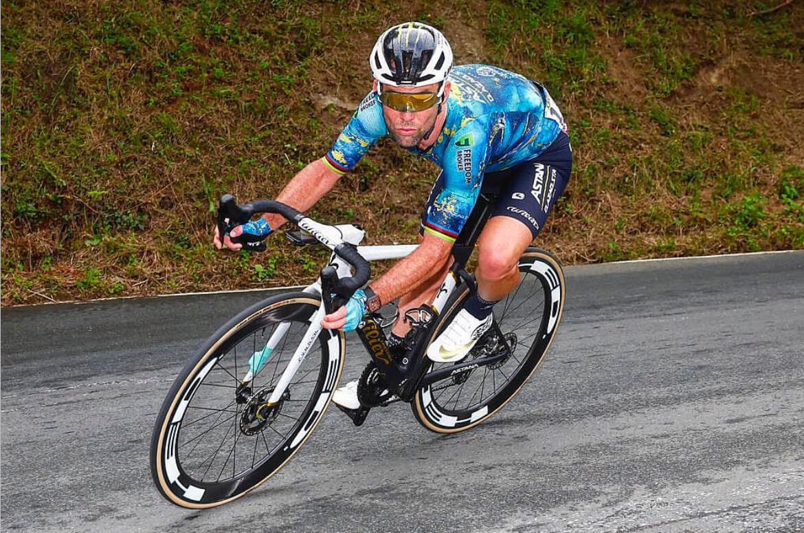 Mark Cavendish is a British professional road racing cyclist from the Isle of Man who currently rides for UCI WorldTeam Astana Qazaqstan Team. 