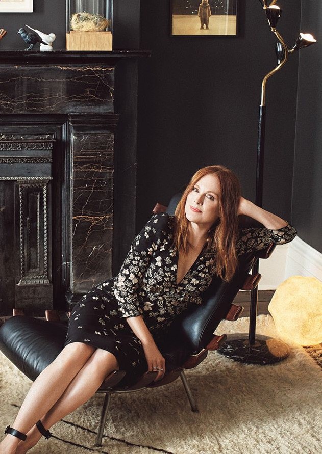 Julianne Moore in her New York City townhouse.