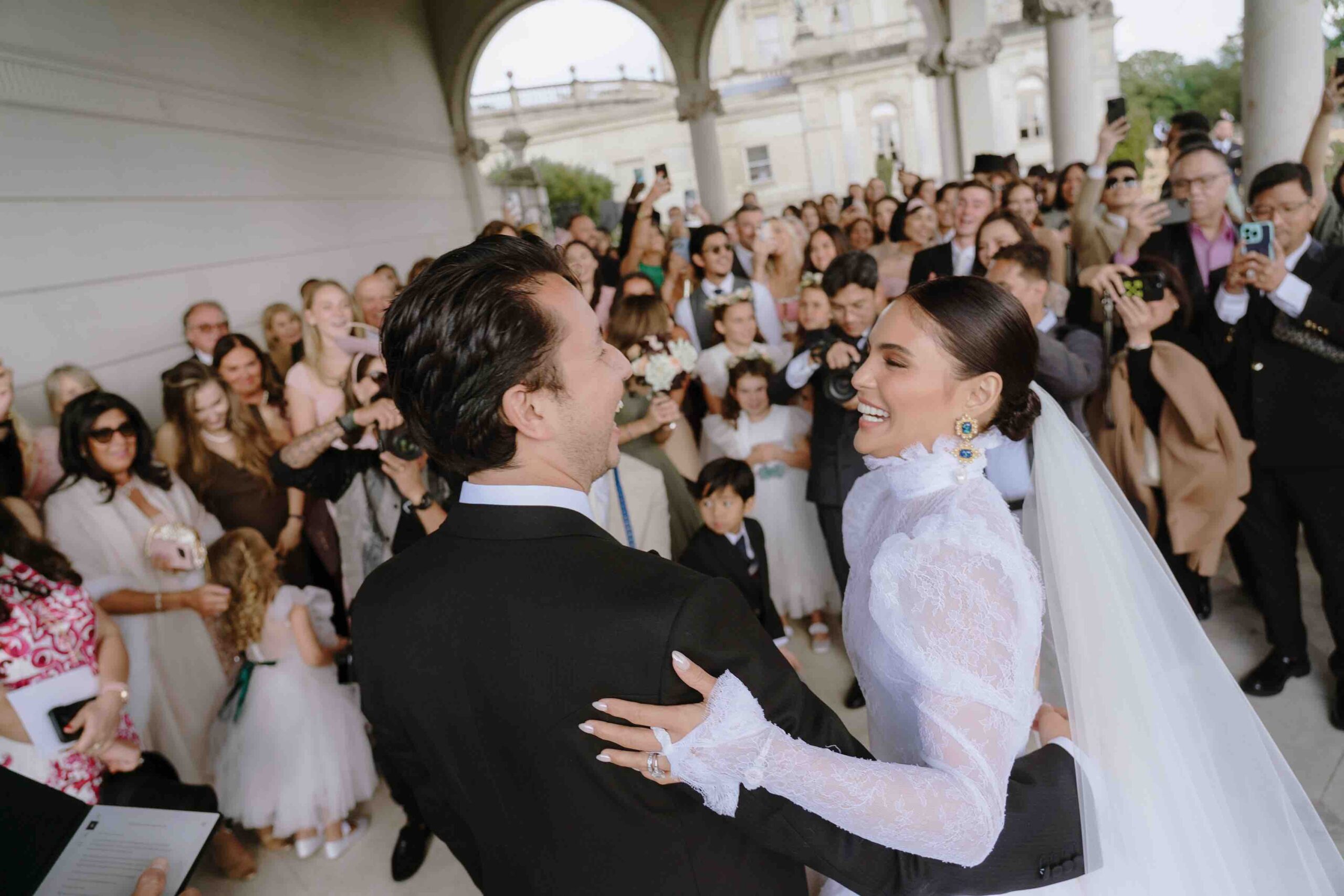 Lovi Poe and Monty Blencowe are married in an intimate wedding at Cliveden House
