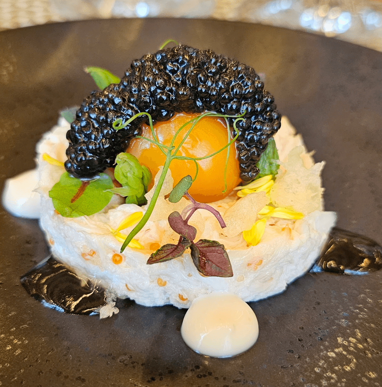 Sake-steamed King Crab Leg from Yakumi