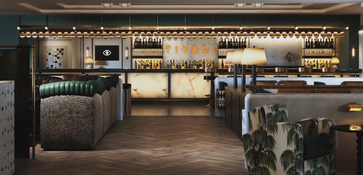 The in-house cafe and bar in Tivoli Cinemas' Cheltenham location