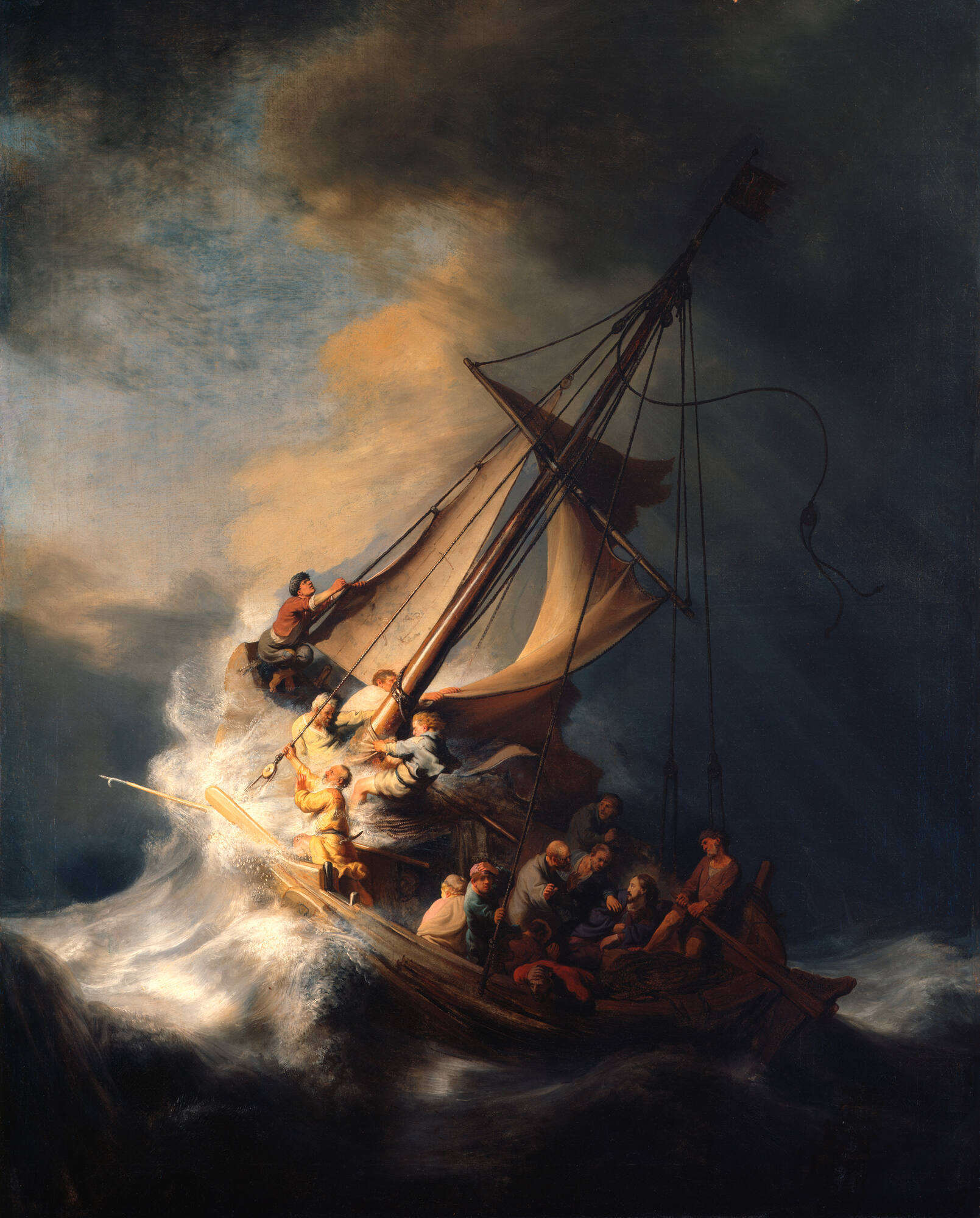 Rembrandt's "Rembrandt’s Christ in the Storm on the Sea of Galilee"