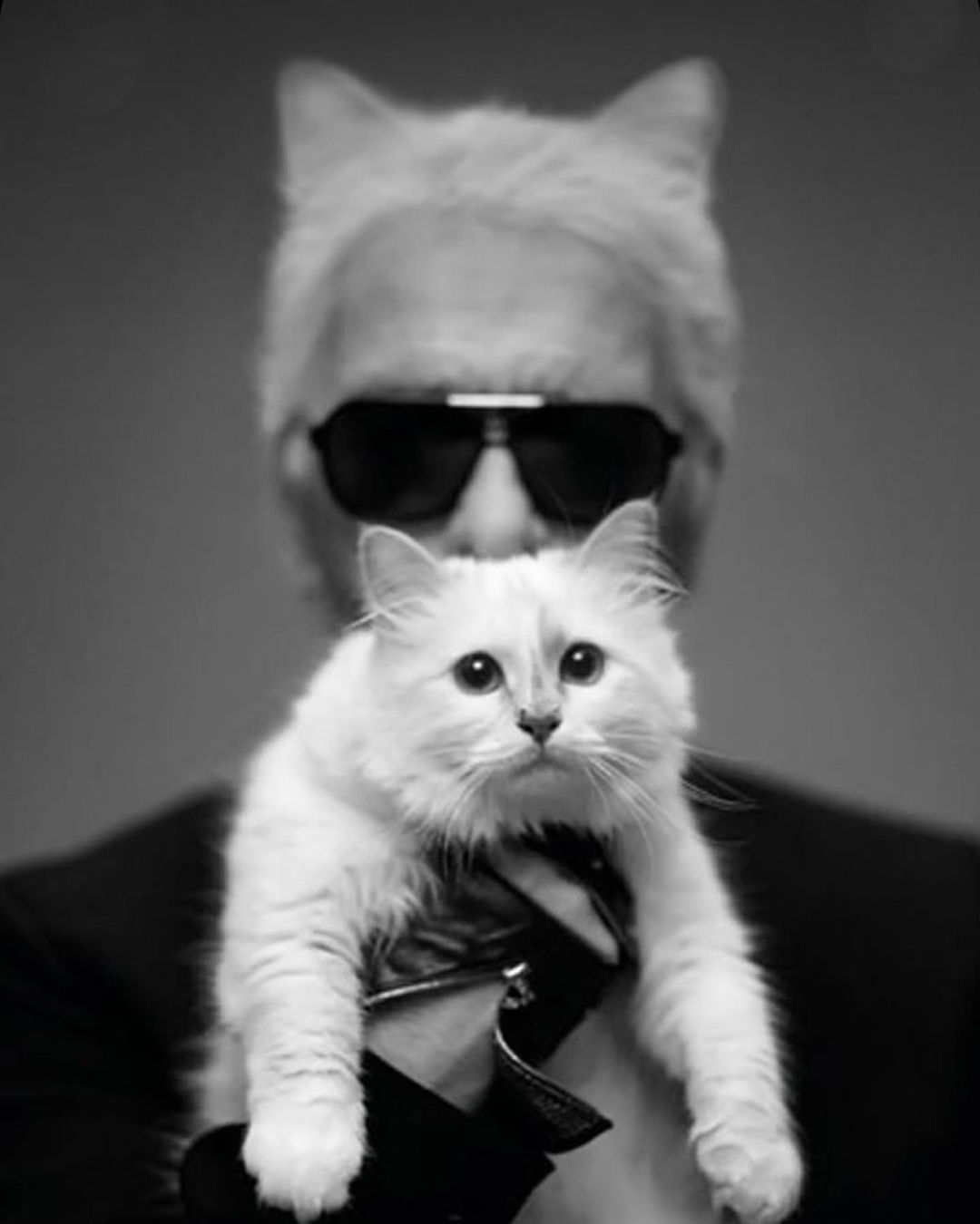 Karl Lagerfeld and Choupette