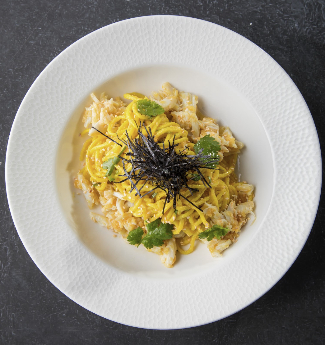 Grilled Pancit Noodles with Crab Meat by Casa Buenas