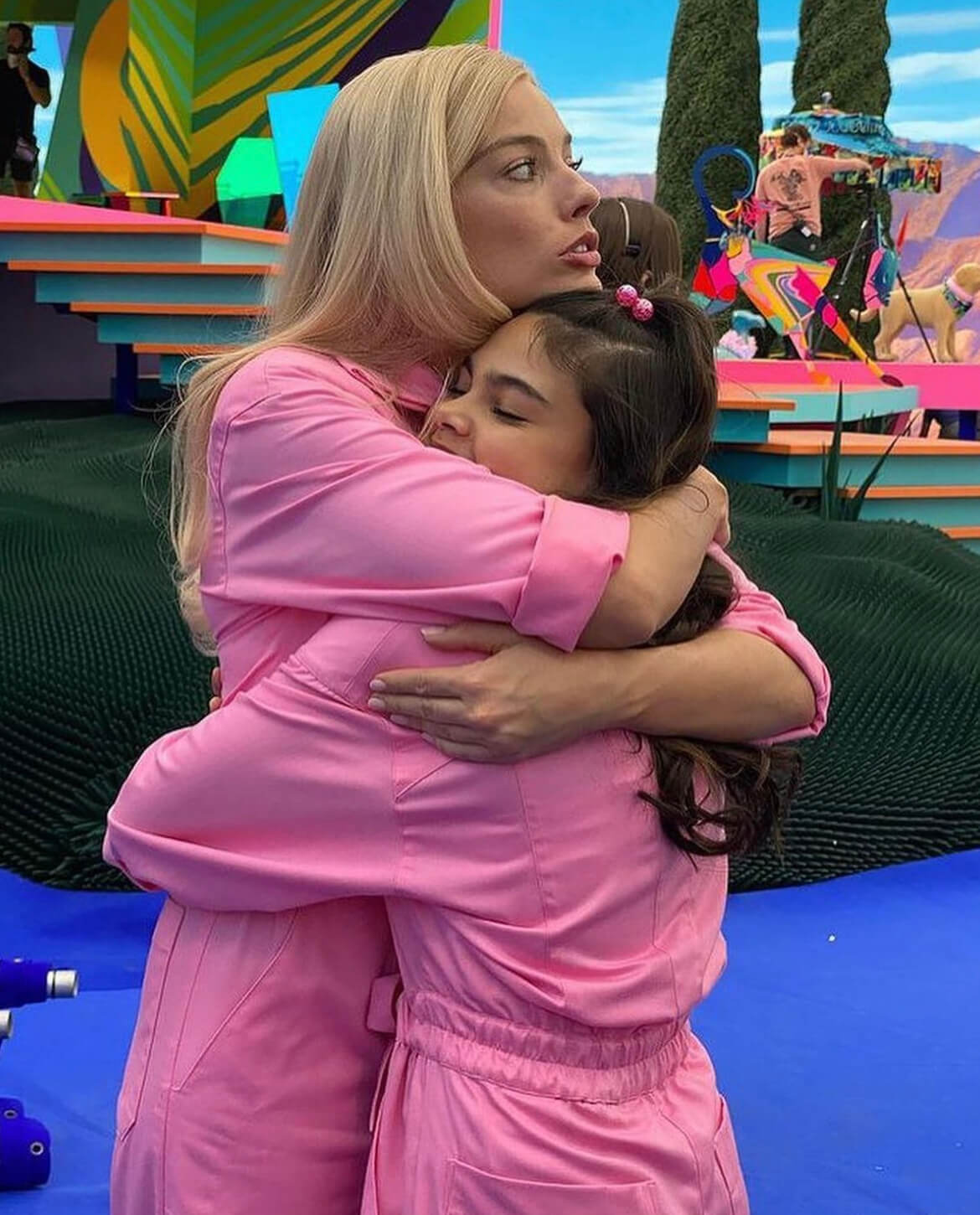 During the filming of Barbie