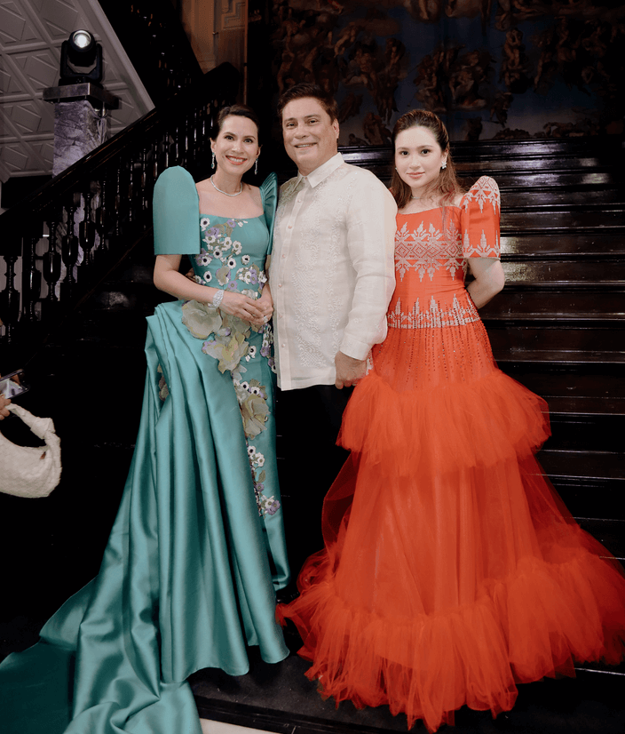 Audrey Tan-Zubiri, Miguel Zubiri, and Adriana Zubiri