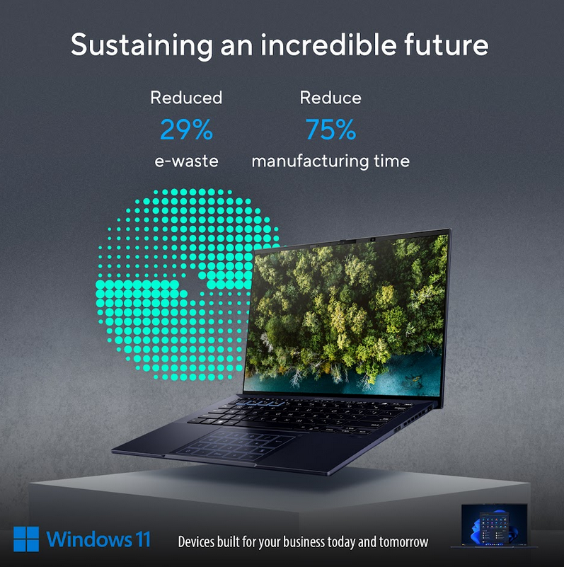 ASUS Business' latest laptop puts sustainability at the forefront with environmentally-friendly materials and production practices