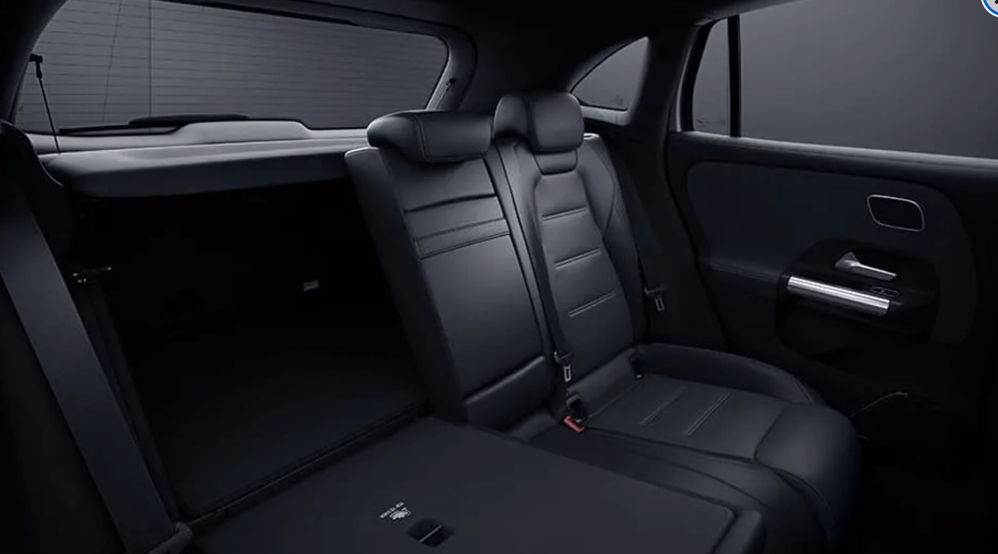 Back seats of the The Mercedes-Benz GLA 250