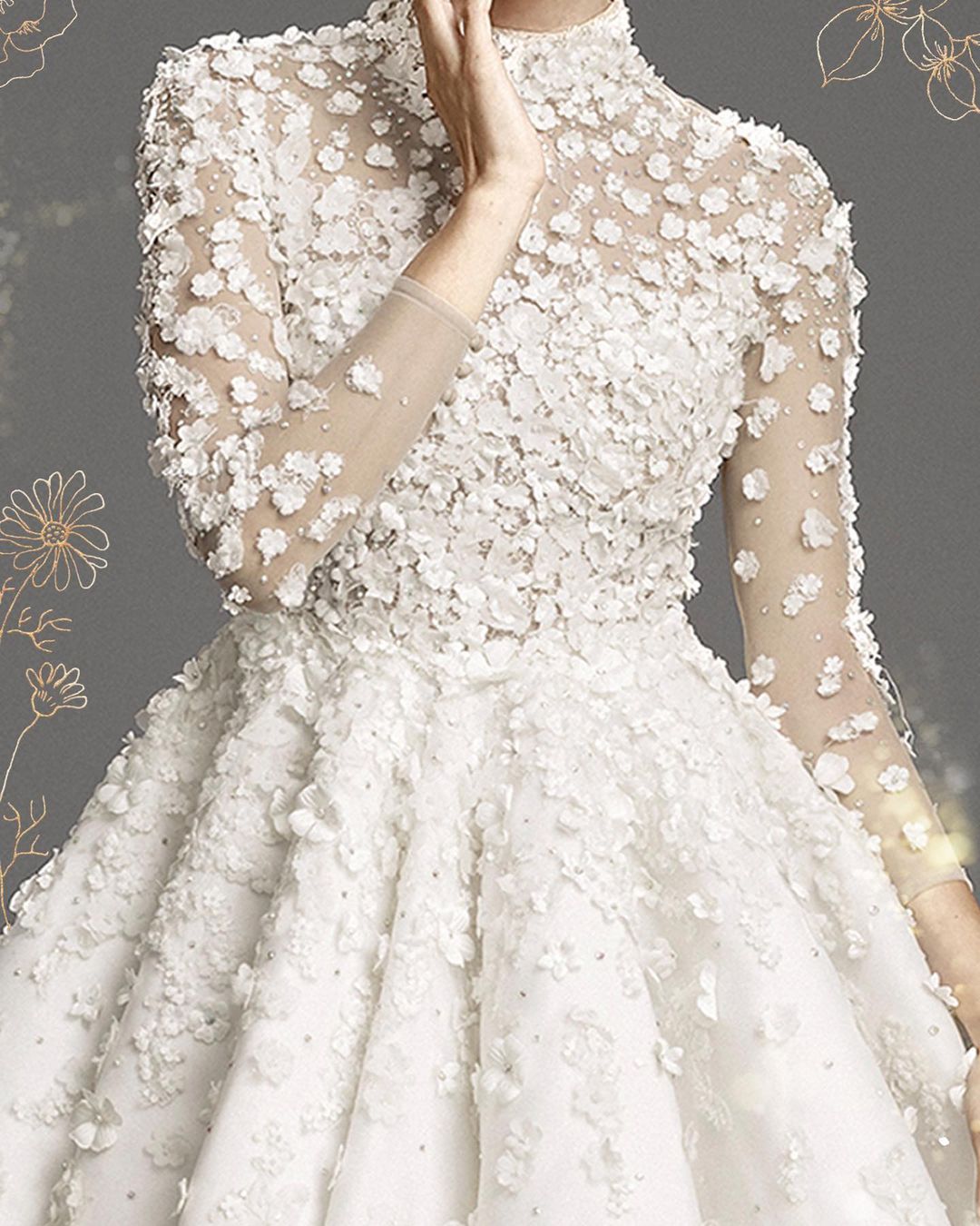 A bespoke wedding gown by designer Francis Libiran