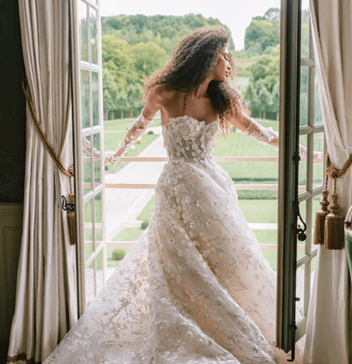 One of the bridal gowns in Monique Lhuillier's "Best of" Collection