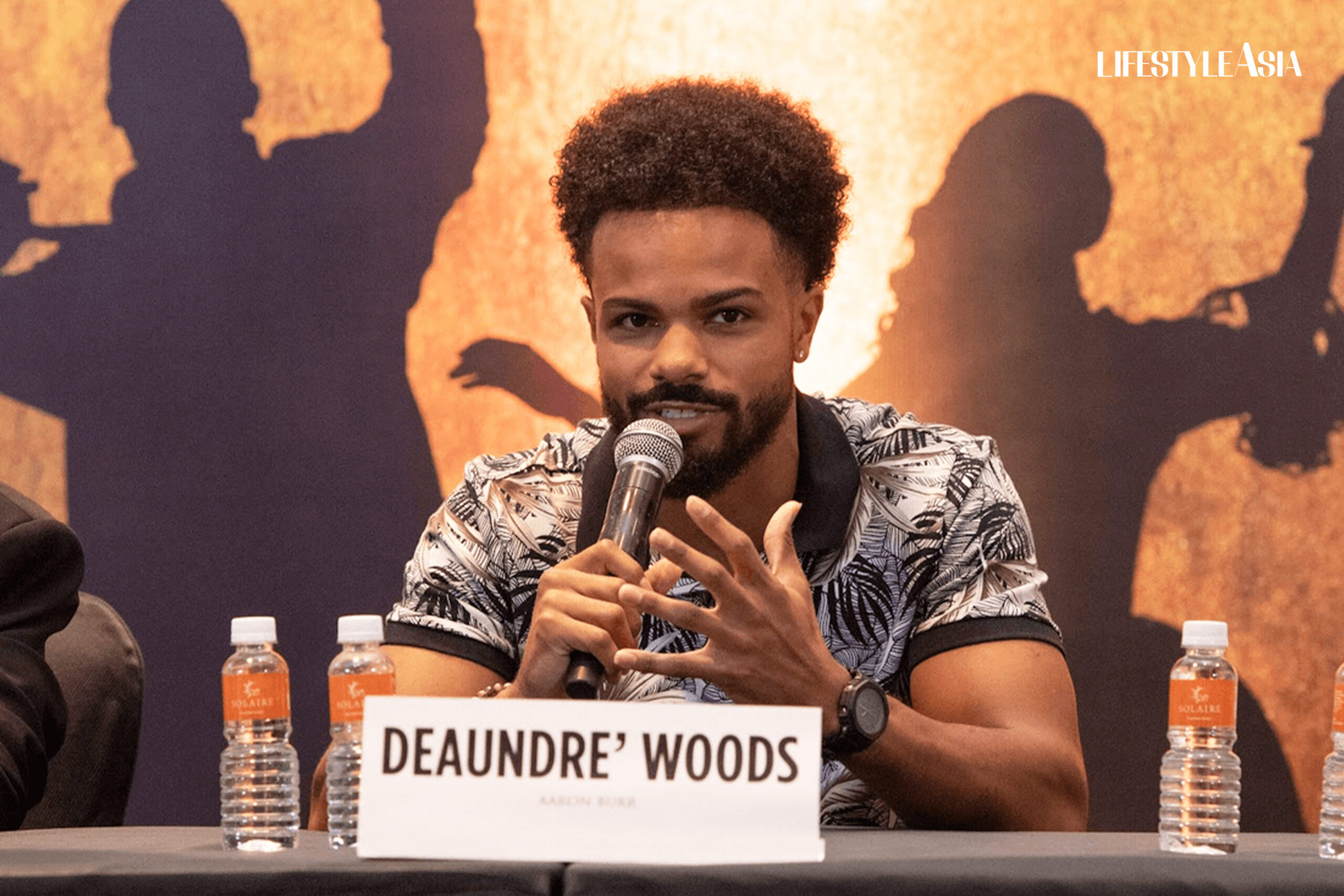 Deaundre' Woods plays Aaron Burr