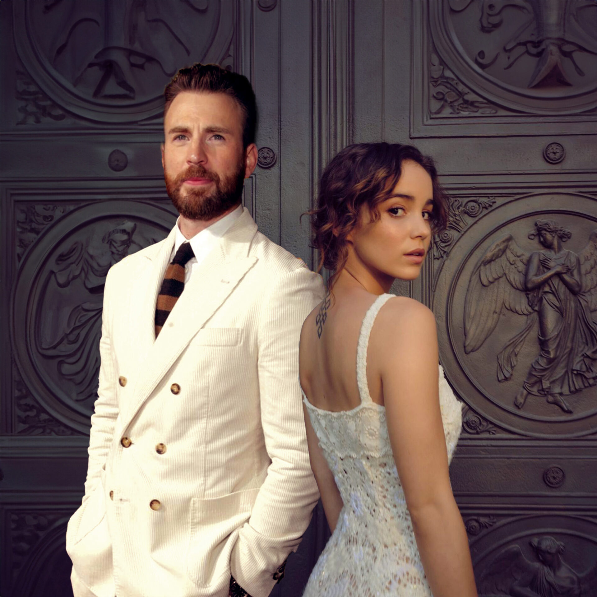 Chris Evans and Alba Baptista