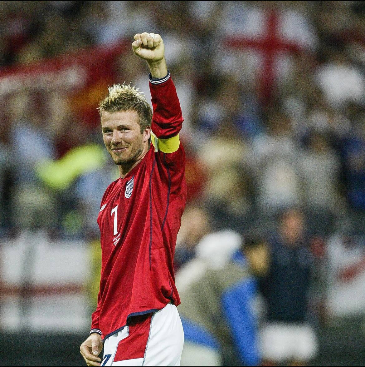 The football superstar David Beckham.