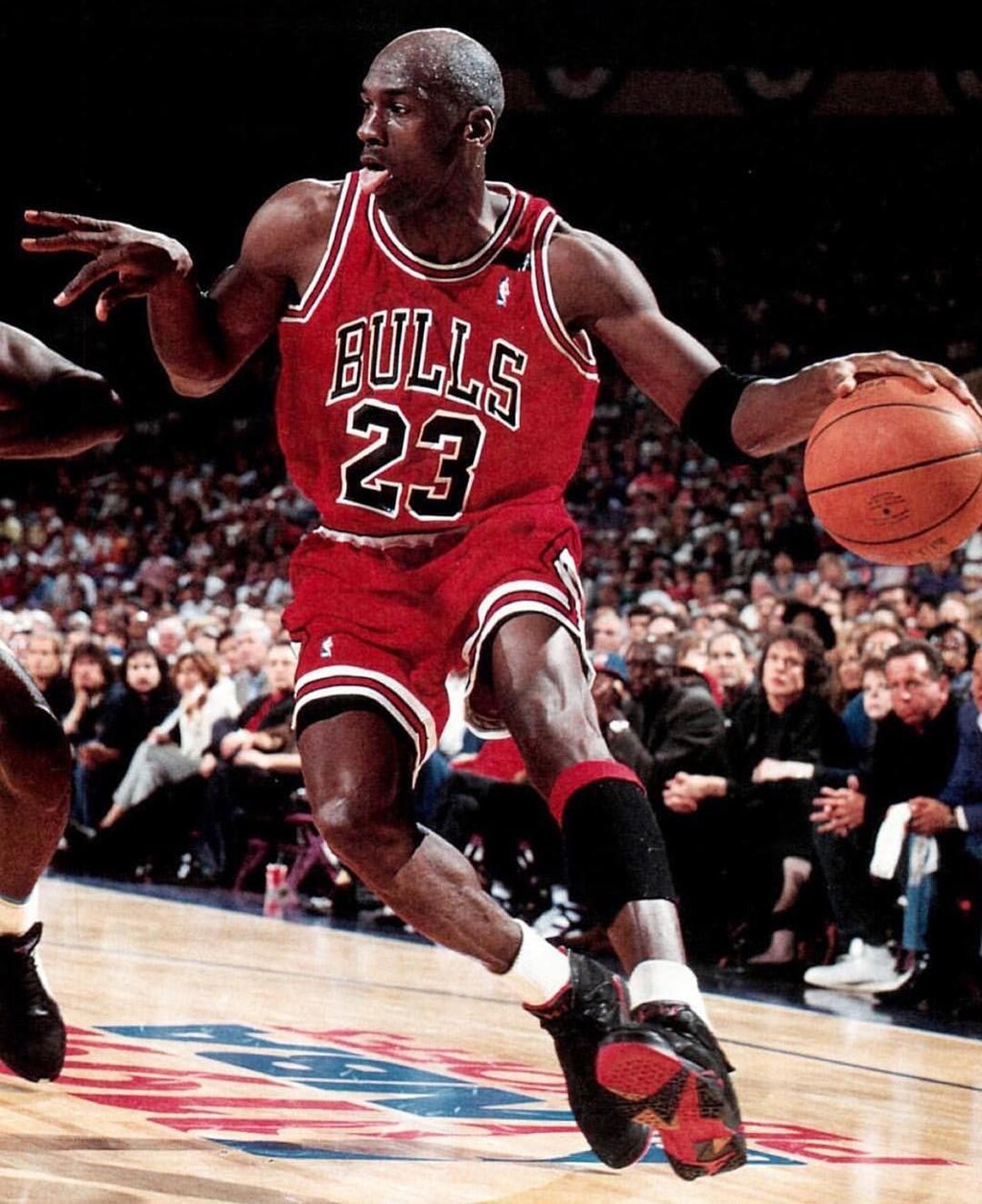Michael Jordan playing for the Chicago Bulls