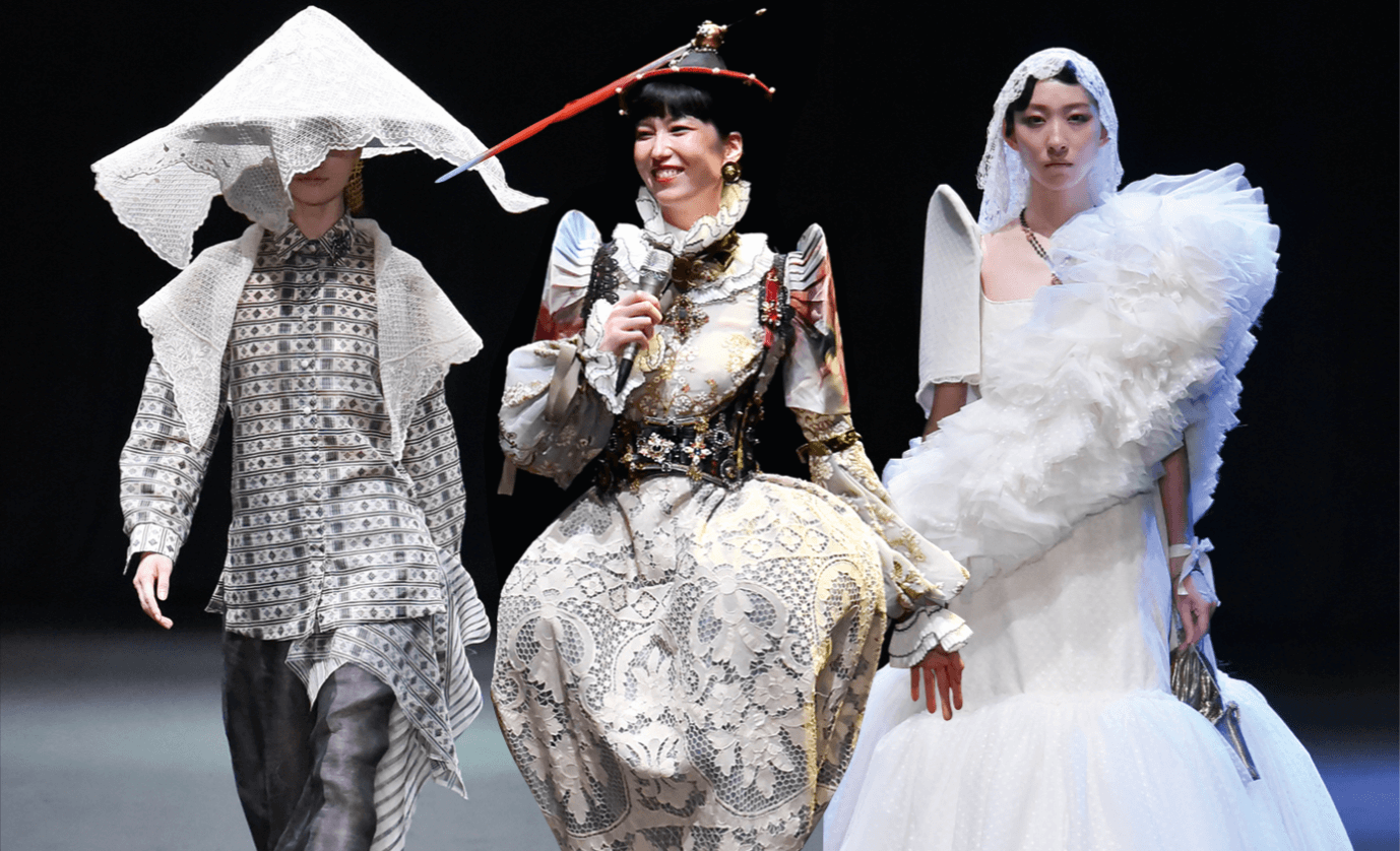 Some Filipiniana designs showcased during the Rakuten Fashion Week Tokyo S/S 2024