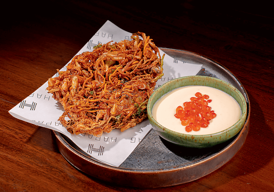 Okoy and Pearls from Hapag Manila