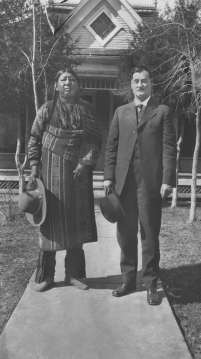 Allen Wells Comstock, an Oklahoma resident, with an Osage Indian
