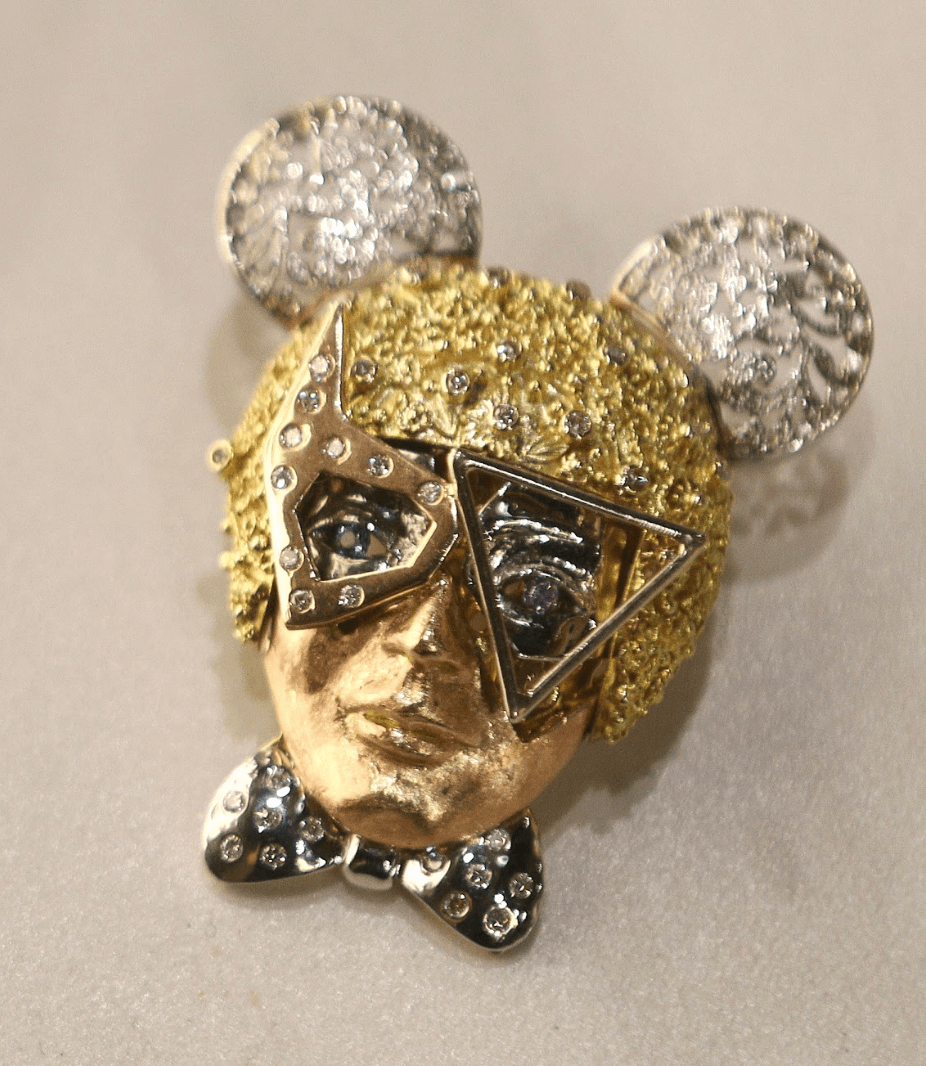 Tamburin Helmet's unique design is entirely handmade in 14k gold and each based on a design by Padua. 