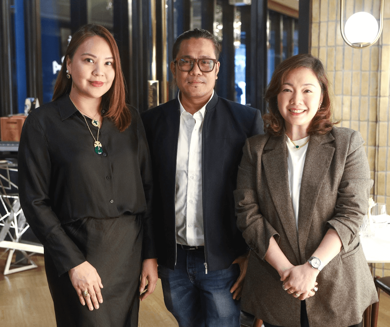 Kathy Sarabia-Babst, Demi Padua, and Kathy Gregorio-Añover