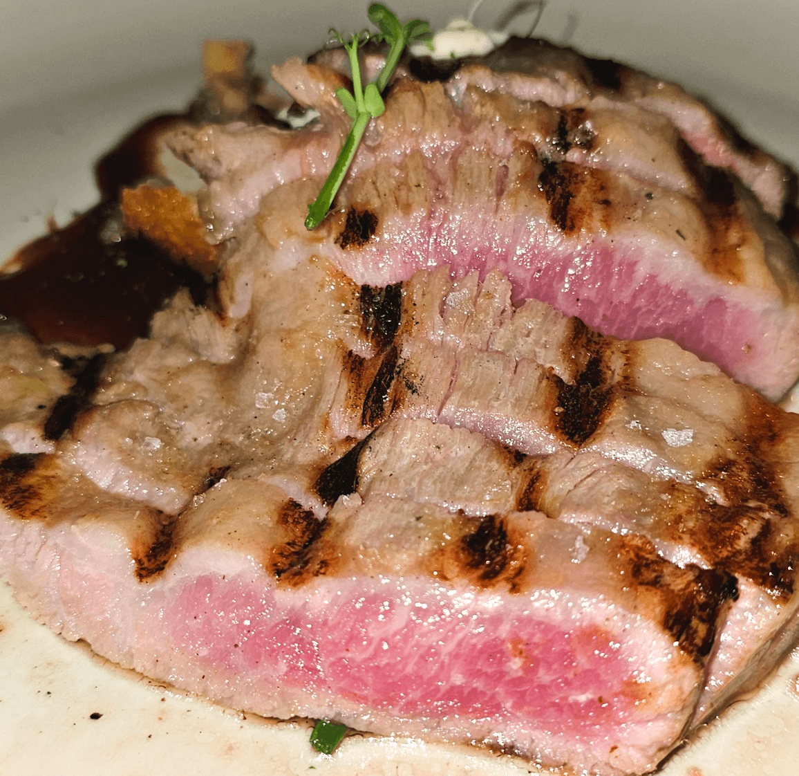 Txoko's Iberico Secreto (Iberian pork). 