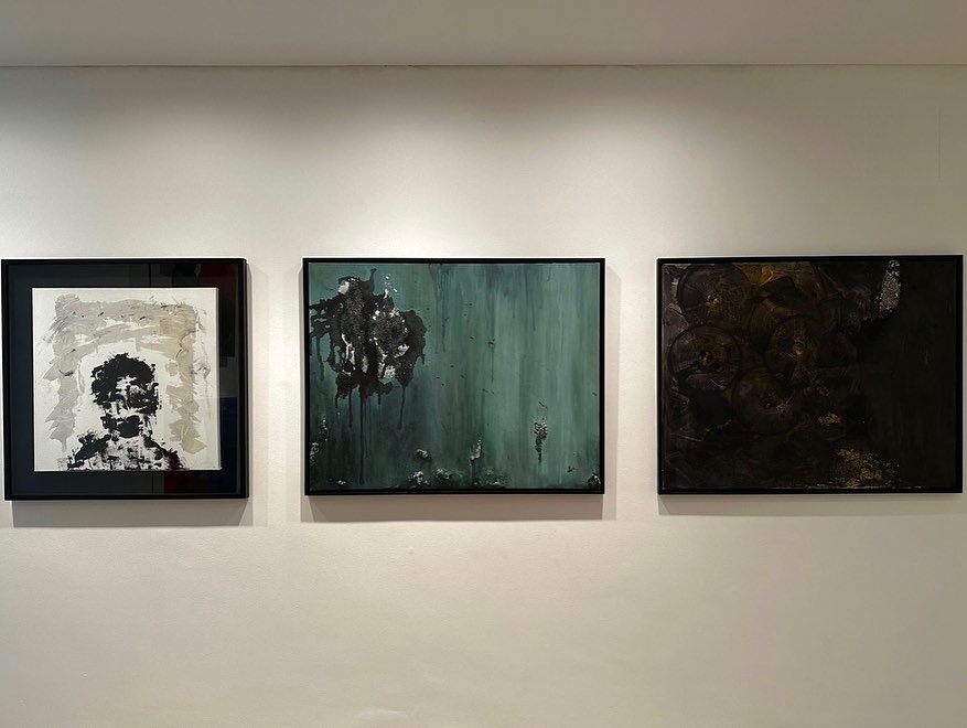 Some of Xu Minghao's paintings at StART Art Fair