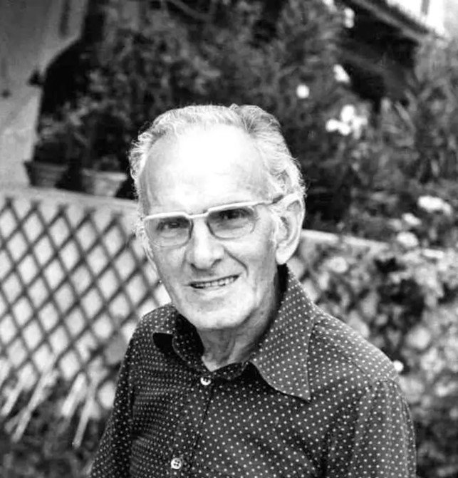 One of the few photographs of the elusive Italian artist, Bruno Amadio