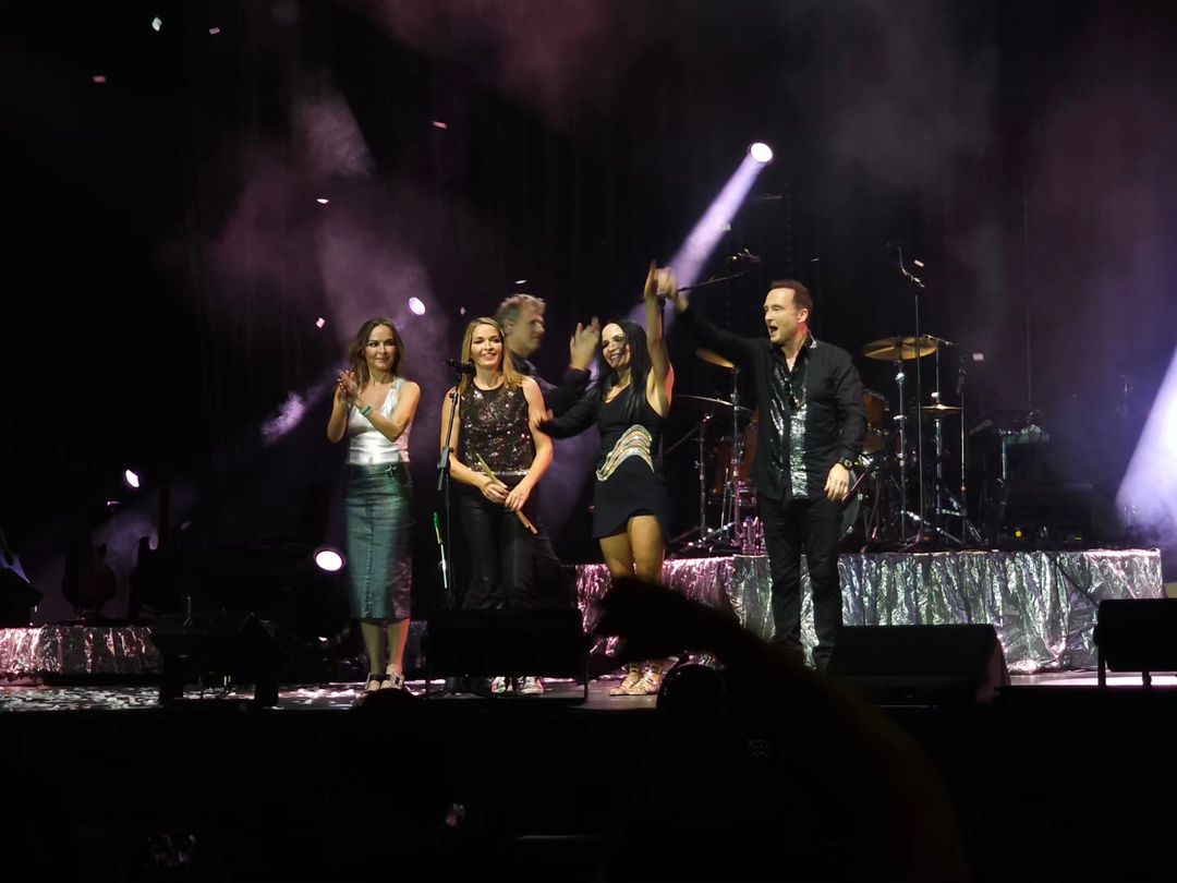 The Corrs together onstage