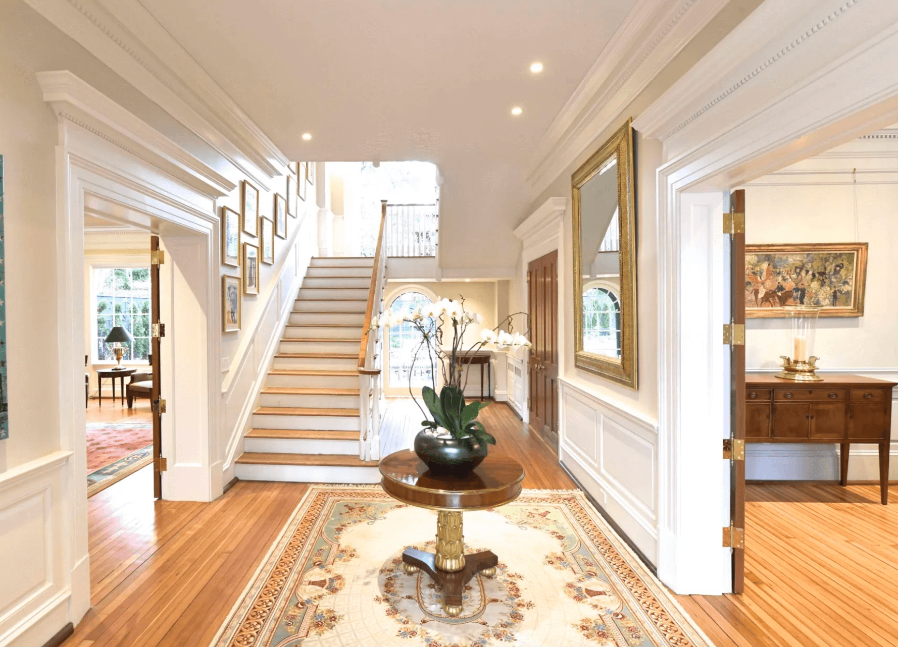 The historic house’s foyer