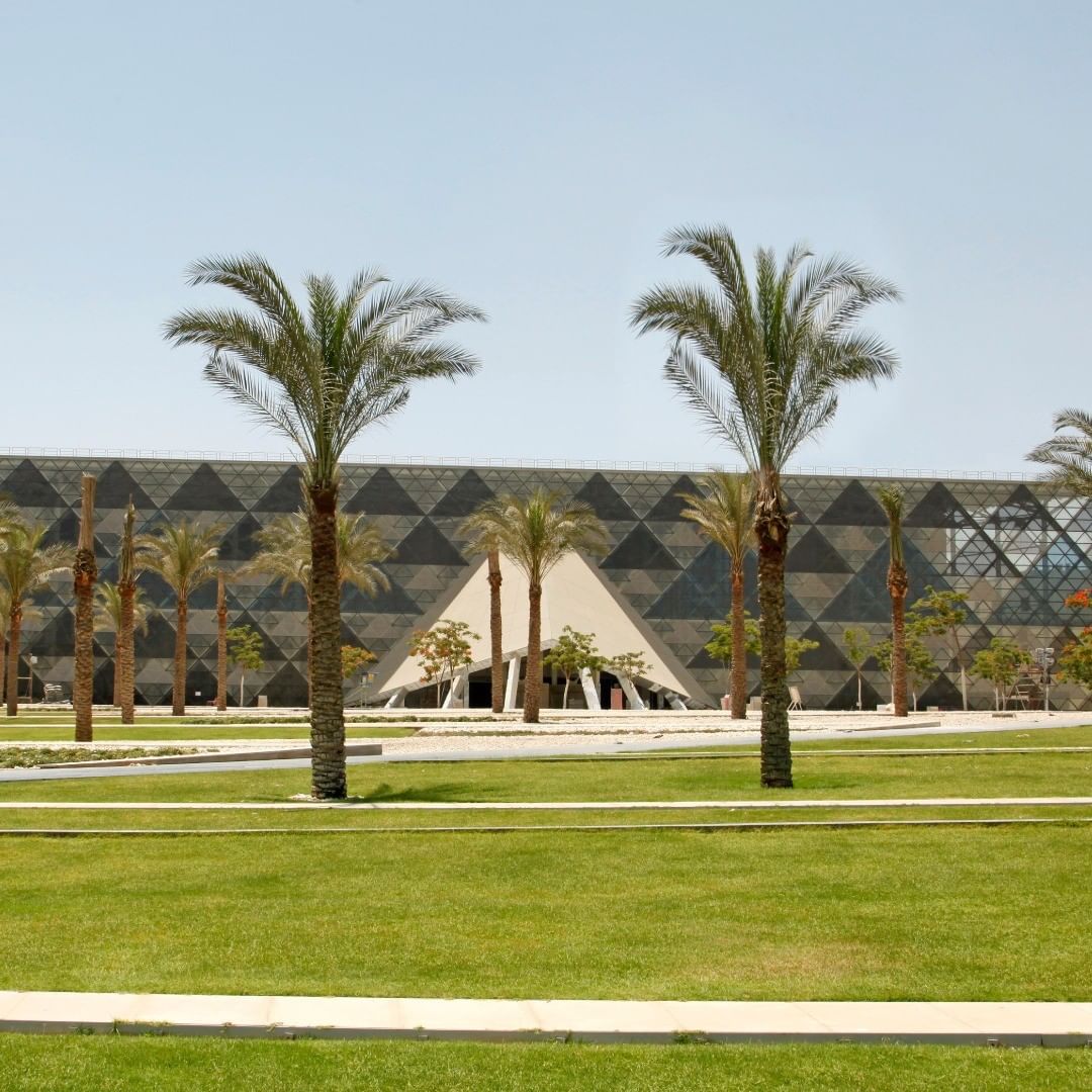 The open spaces at GEM take inspiration from the lush Nile Valley