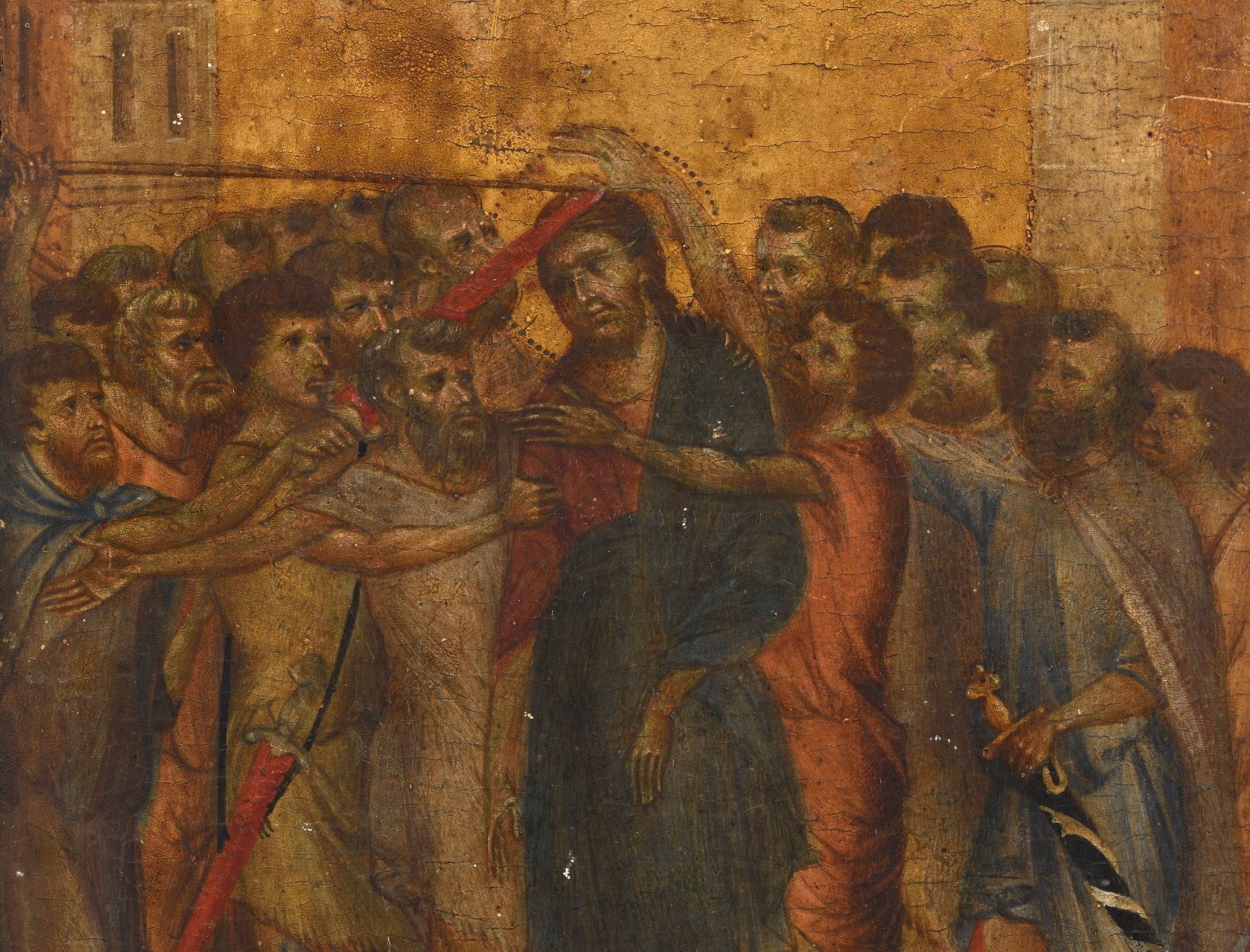 A close-up of the rare, 13th-century piece