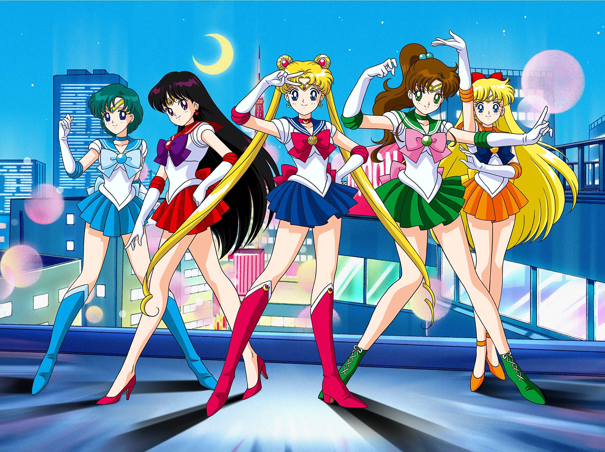 The Sailor Guardians, magical girls who act as the earth’s superheroes