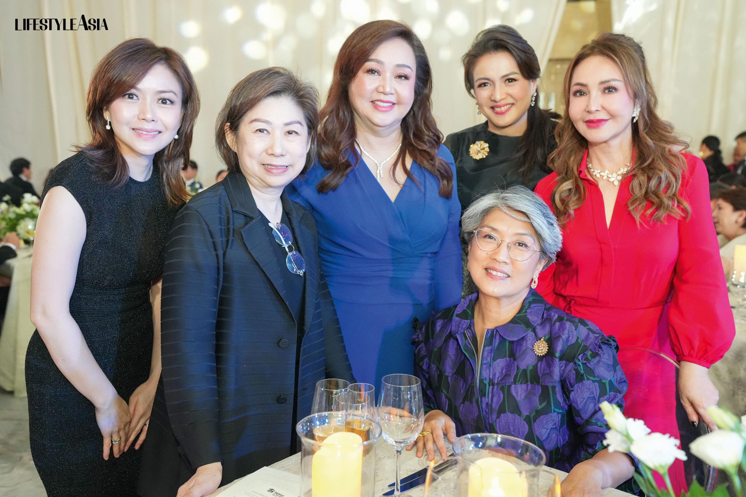 L-R: Michelle Tan, Teresita Sy-Coson, Alice Eduardo, Michelle Tiangco, Irene Marcos-Araneta, Small Laude