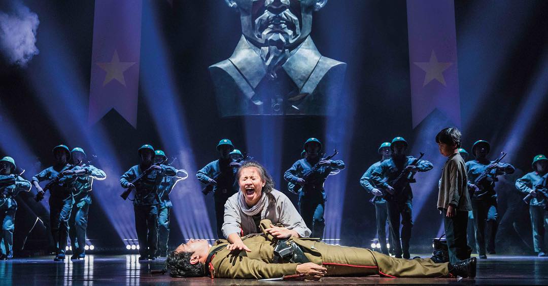 Emily Bautista as Kim in a U.S. production of Miss Saigon