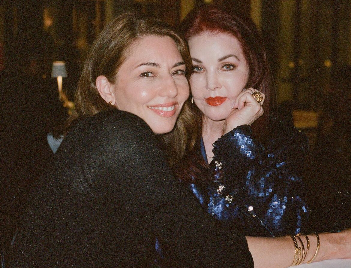 Sofia Coppola and Priscilla Presley. Sofia posted this on her Instagram thanking Priscilla for her support.