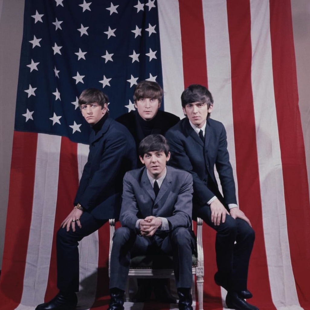 The Beatles band members were John Lennon, Paul McCartney, George Harrison, and Ringo Starr.