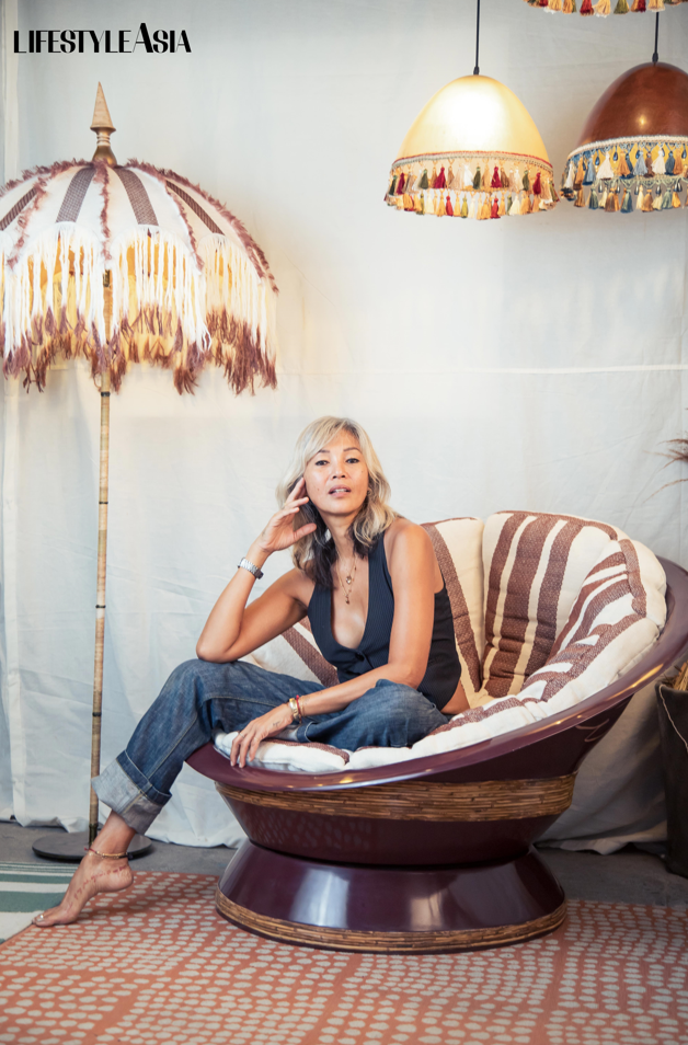 Printed sugar cane fabric by Kanya.PH