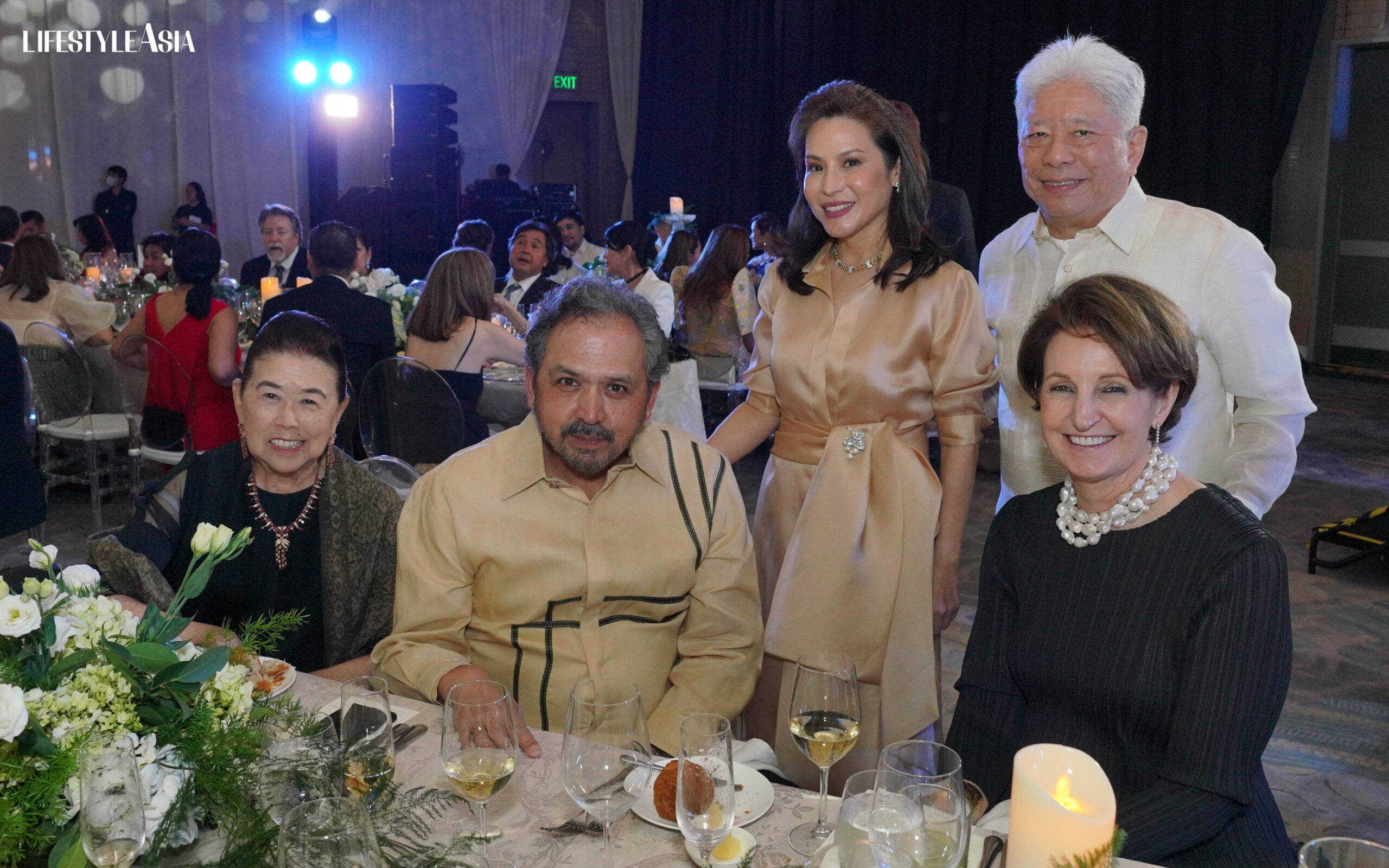L-R: Marixi Prieto, Philip Romualdez, Ana Lorenzana-de Ocampo, Charlie Rufino, and MaryKay Carlson